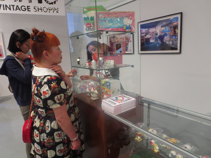 Yuko looks for more Hello Kitty items at the Sanrio Vintage Shoppe/Gillian G. Gaar